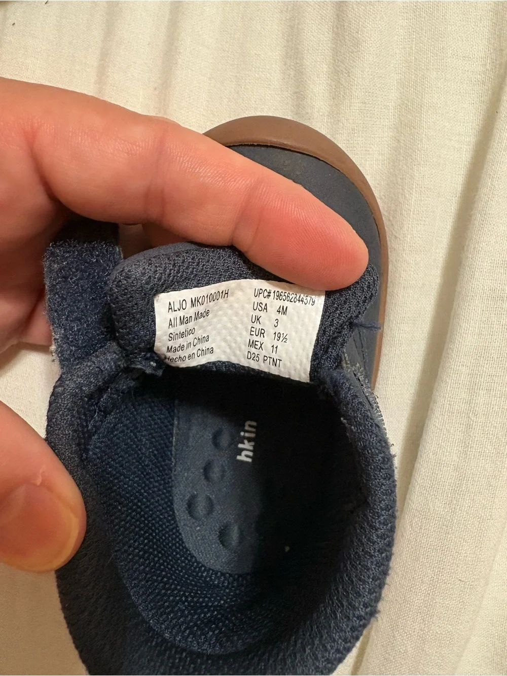 Stride Rite Navy and Brown Toddler velcro boots